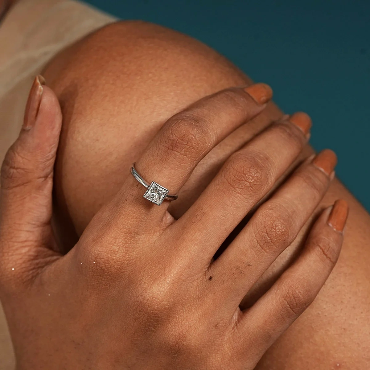 Princess Solitaire Diamond Engagement Ring